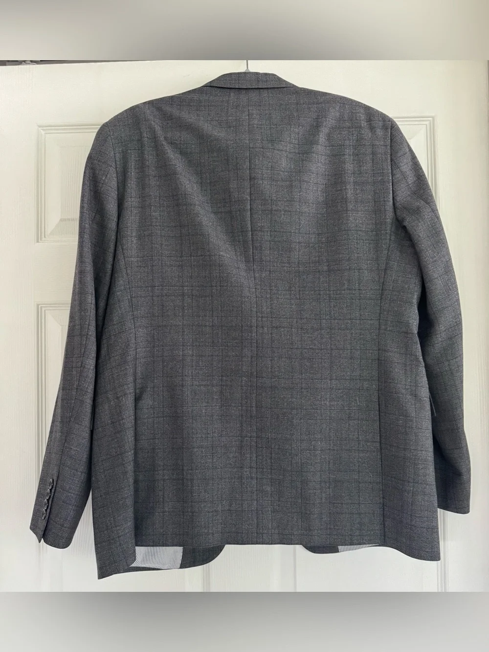 Todd Snyder Mayfair Fit 3 Piece Wool Plaid Suit Gray 42R Made in USA